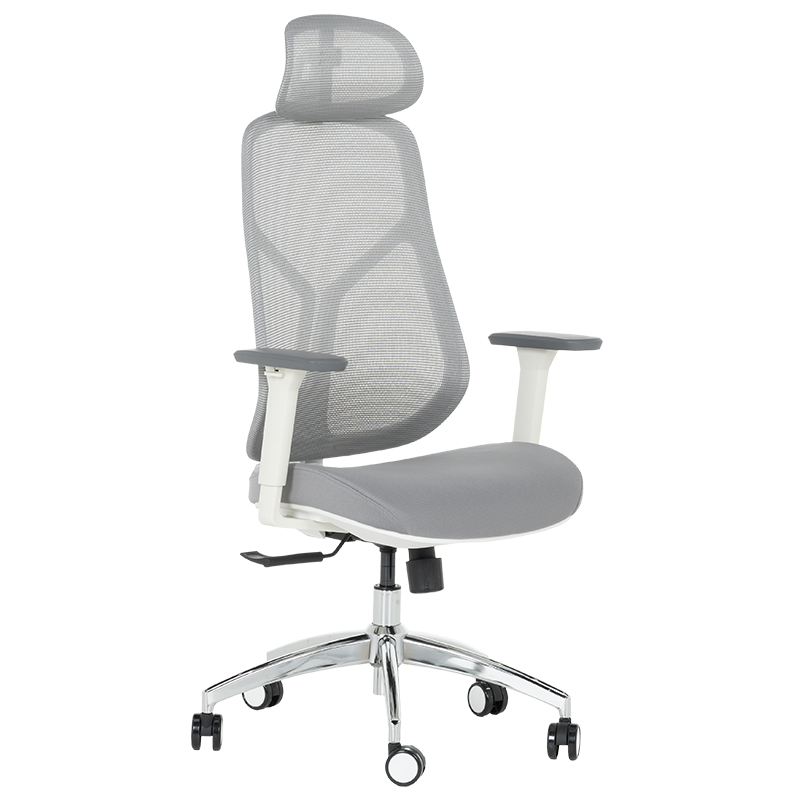 Ергономичен стол Carmen 7901 W - сивна ниска цена с бърза доставка - BestPC.BG