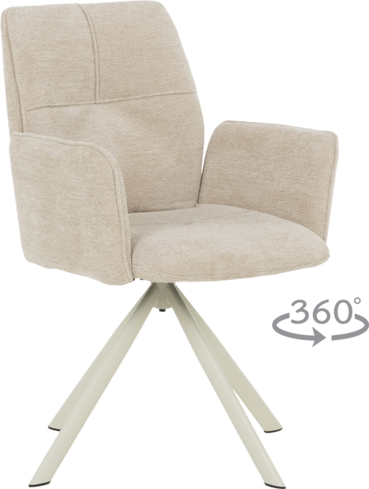 Трапезен стол BURY 1 - крем R 28на ниска цена с бърза доставка - BestPC.BG