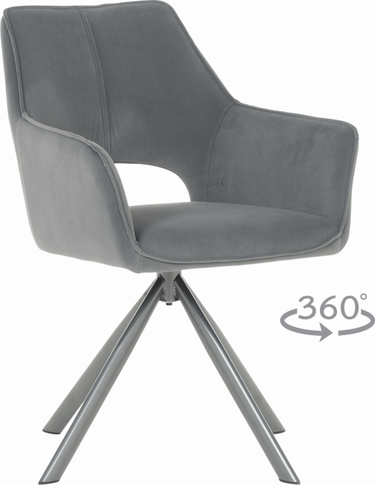 Трапезен стол READING 2 - сив MJ 3на ниска цена с бърза доставка - BestPC.BG