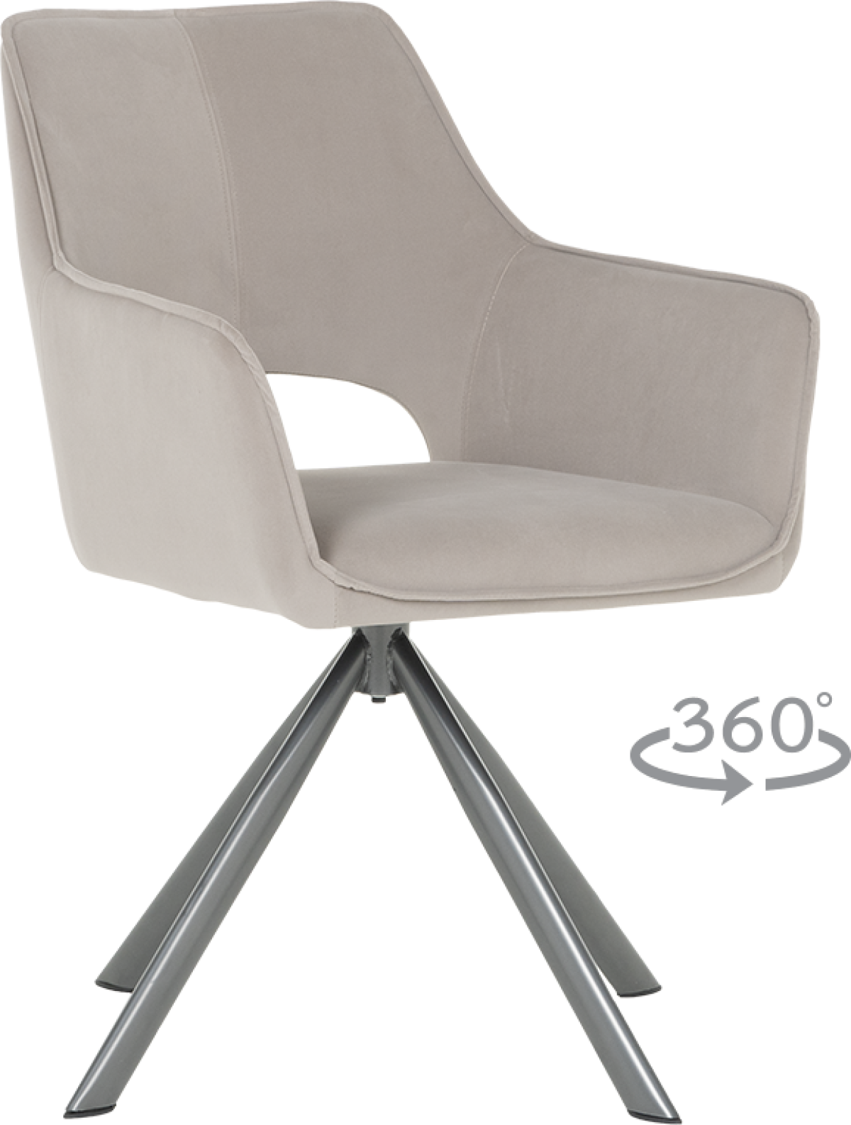 Трапезен стол READING 2 - светлосив MJ 3на ниска цена с бърза доставка - BestPC.BG