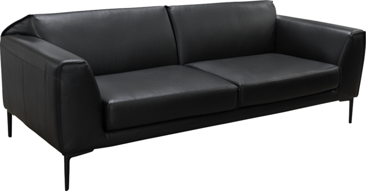 Кожен диван - тройка RONDE LUX - черенна ниска цена с бърза доставка - BestPC.BG