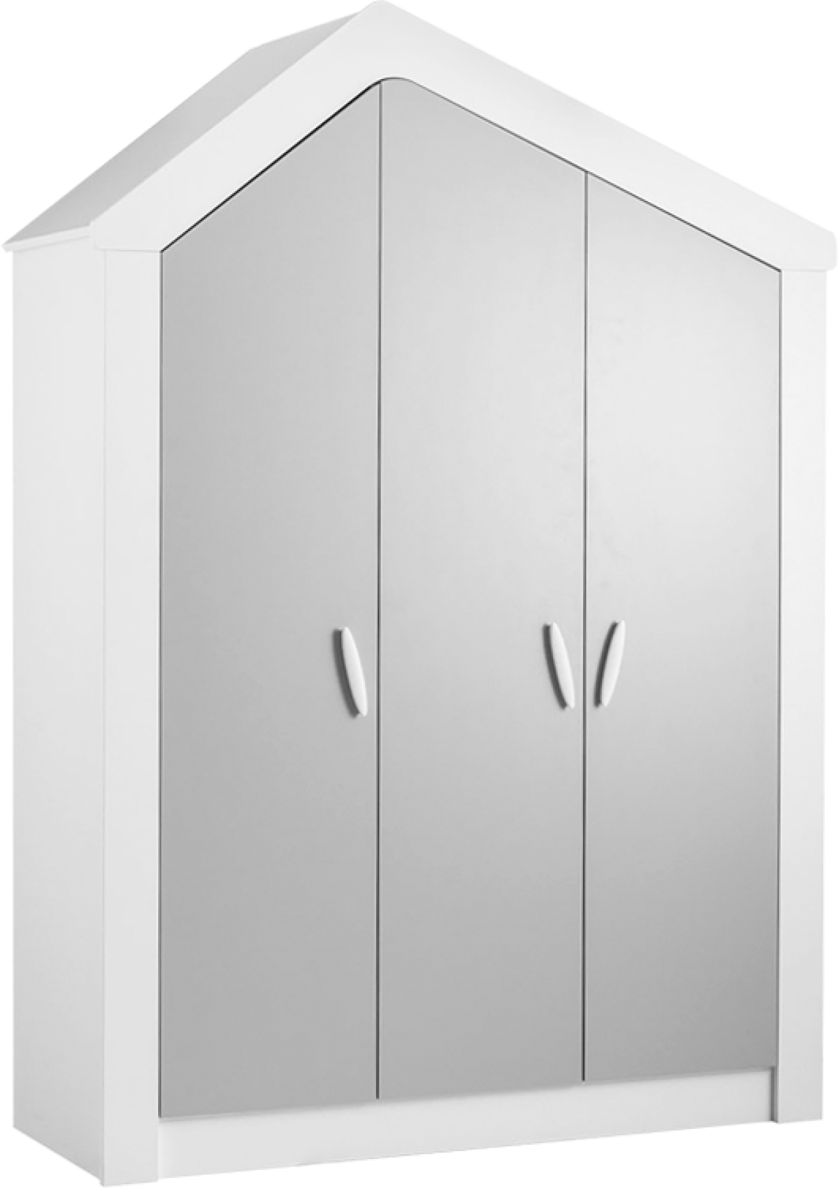 Трикрилен детски гардероб WHITE HOUSEна ниска цена с бърза доставка - BestPC.BG