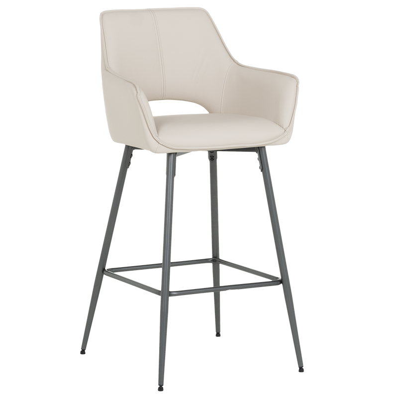 Бар стол TELFORD 2 силиконова кожа - капучино 04на ниска цена с бърза доставка - BestPC.BG