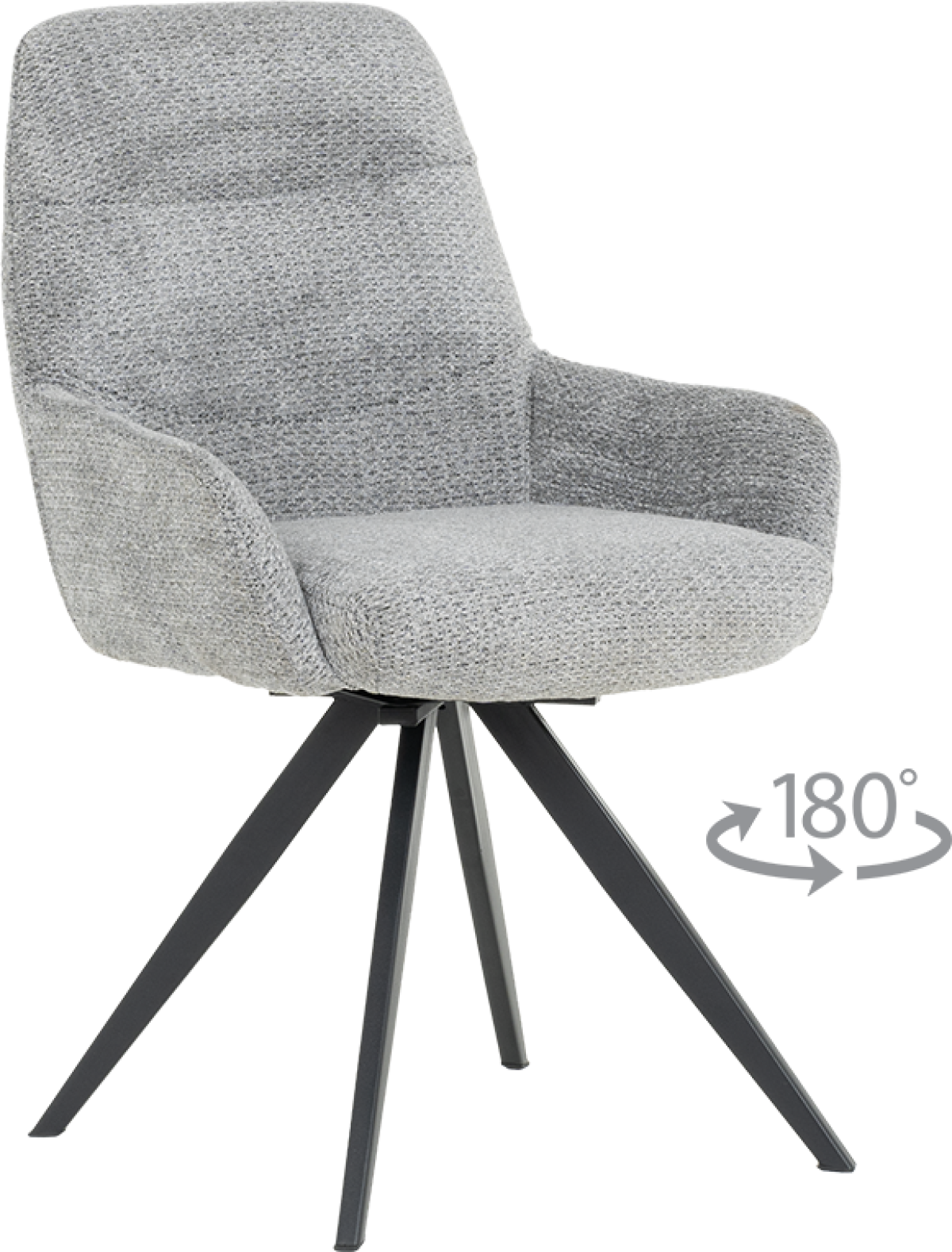 Трапезен стол ASCOT - сив B 90на ниска цена с бърза доставка - BestPC.BG