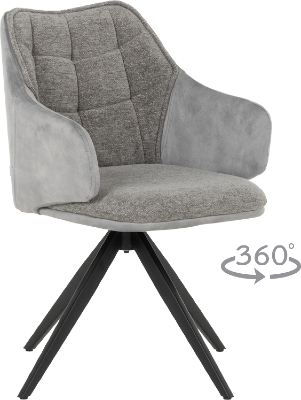 Трапезен стол BORDON - сив R 07на ниска цена с бърза доставка - BestPC.BG