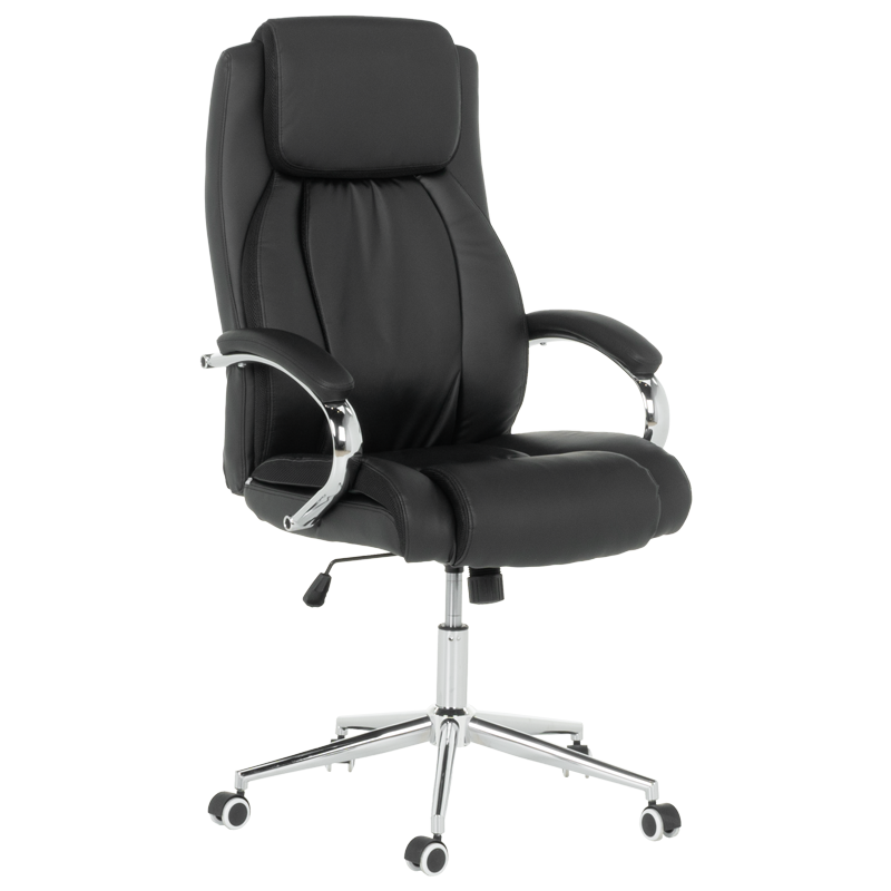 Президентски офис стол Carmen 6517-1 - черенна ниска цена с бърза доставка - BestPC.BG