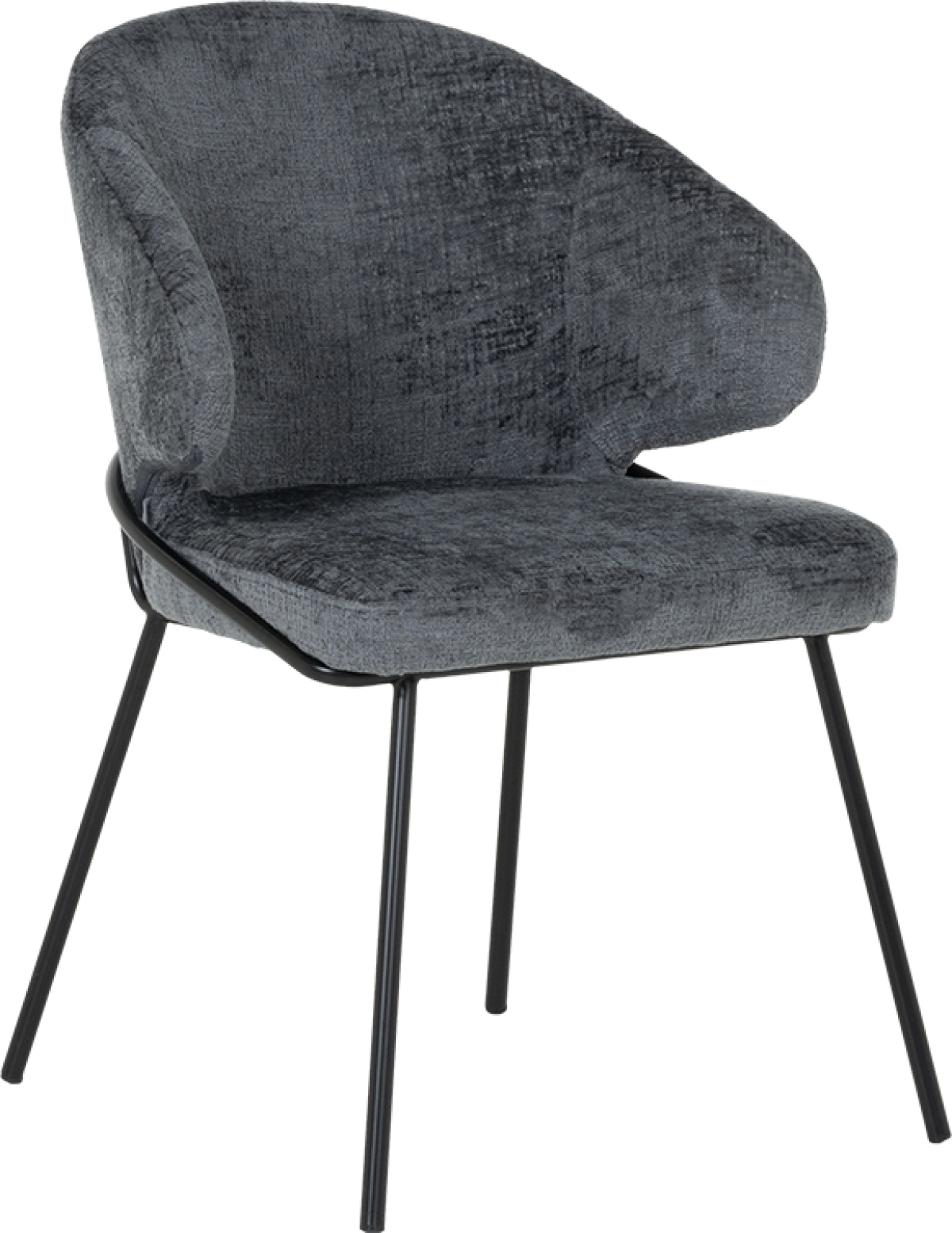 Трапезен стол RENO - сиво-синна ниска цена с бърза доставка - BestPC.BG