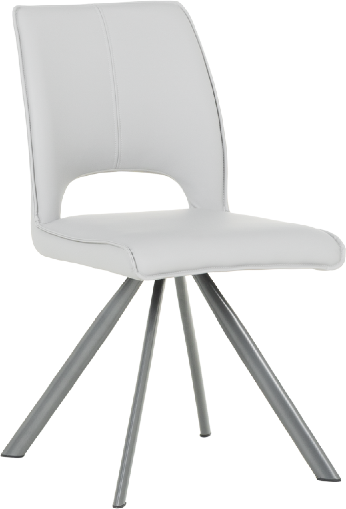 Трапезен стол CRAVEN 2 силиконова кожа - сив 67на ниска цена с бърза доставка - BestPC.BG