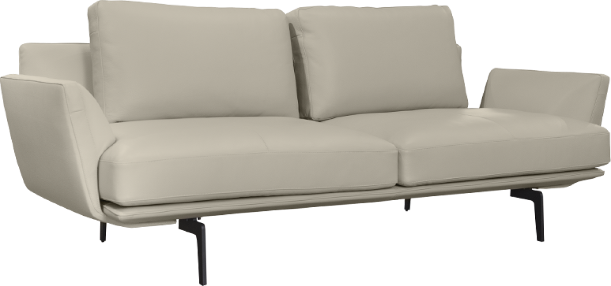 Кожен диван - тройка GRAM LUX - бежовна ниска цена с бърза доставка - BestPC.BG