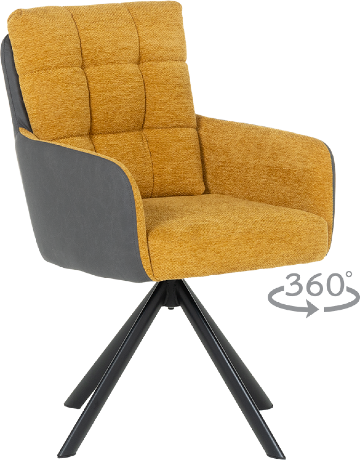 Трапезен стол SEFTON - горчица SEAна ниска цена с бърза доставка - BestPC.BG