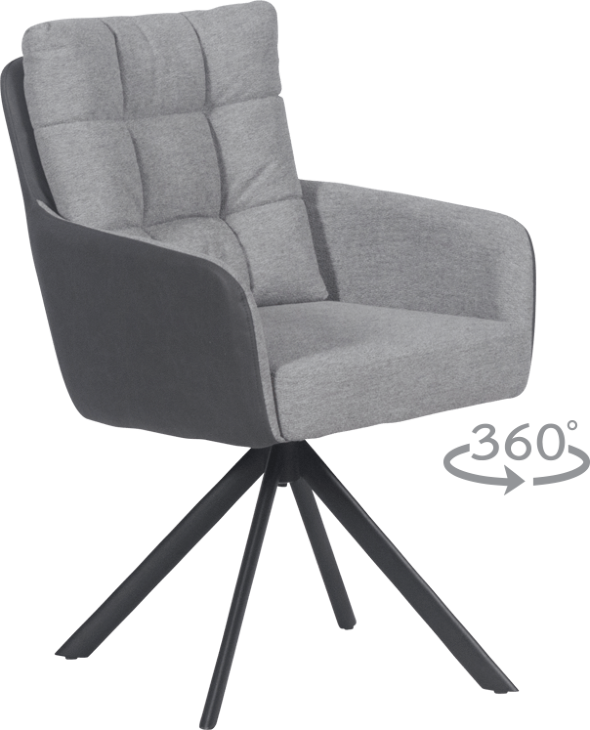 Трапезен стол SEFTON - сив CMна ниска цена с бърза доставка - BestPC.BG