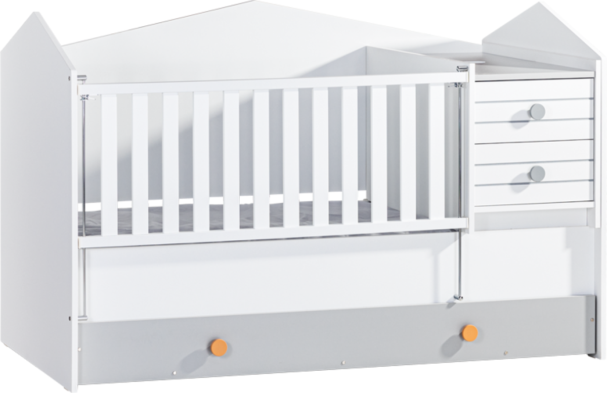 Бебешка кошара и детско легло 2в1 BIRD HOUSE 70 x 170на ниска цена с бърза доставка - BestPC.BG