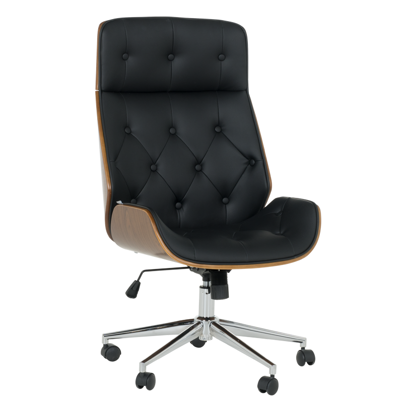 Офис стол Офис кресло Carmen 6407 - орех-черенна ниска цена с бърза доставка - BestPC.BG