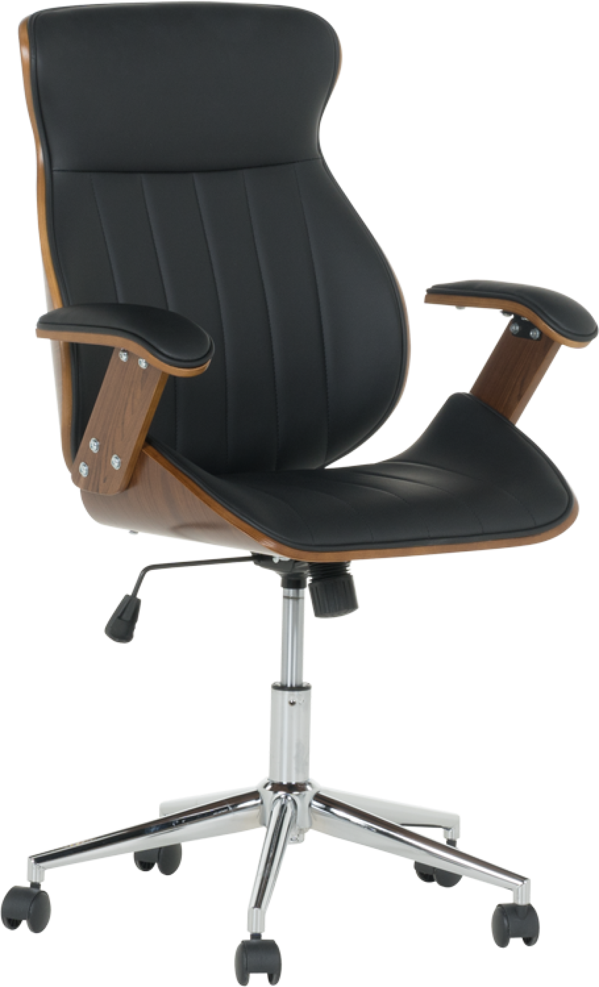 Президентски офис стол Carmen 6408 - орех-черенна ниска цена с бърза доставка - BestPC.BG