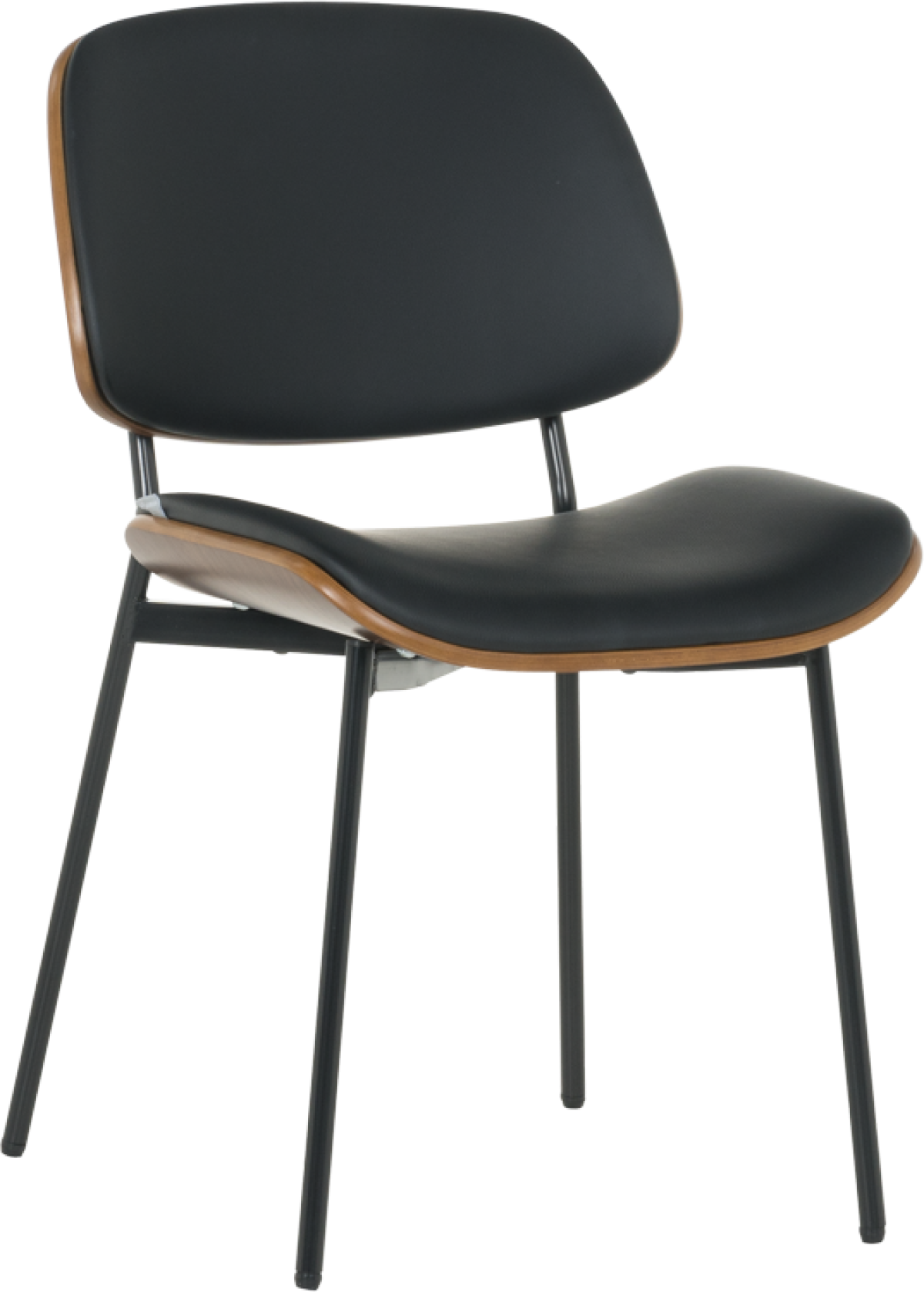 Посетителски стол Carmen 1180 - орех-черенна ниска цена с бърза доставка - BestPC.BG