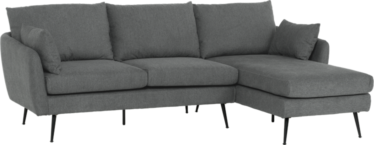 Ъглов диван BUNIA - сивна ниска цена с бърза доставка - BestPC.BG