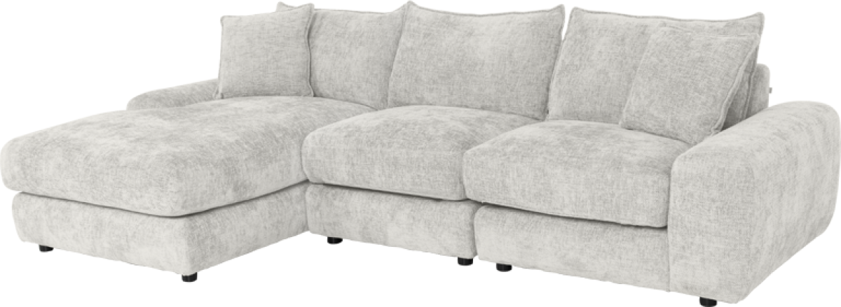 Ъглов диван INONGO ляв - кремна ниска цена с бърза доставка - BestPC.BG