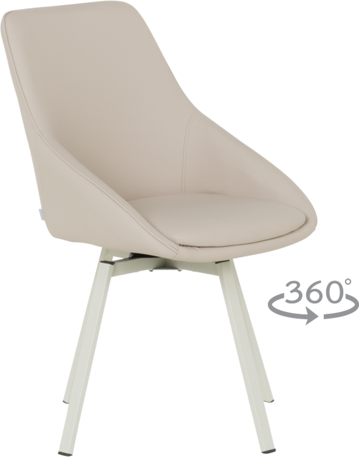 Трапезен стол WIGAN 1 силиконова кожа - лате 05на ниска цена с бърза доставка - BestPC.BG