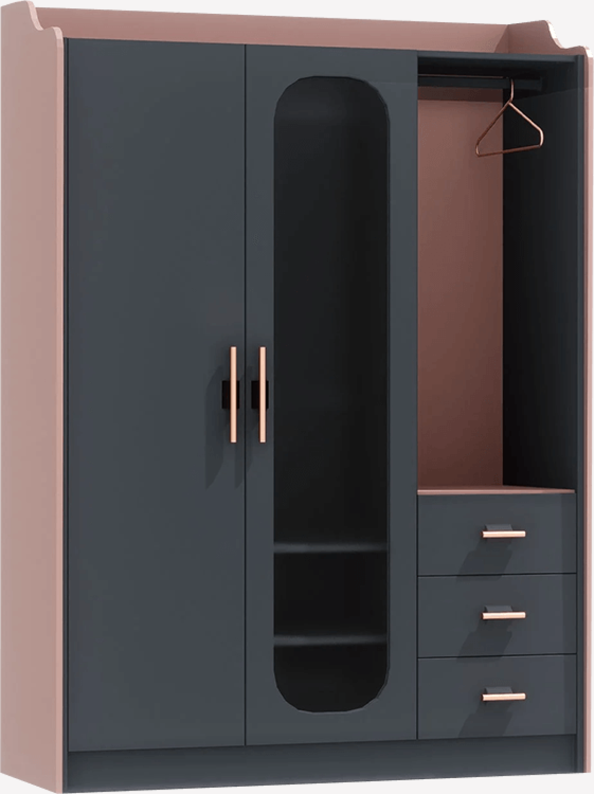 Трикрилен детски гардероб VALENCIAна ниска цена с бърза доставка - BestPC.BG