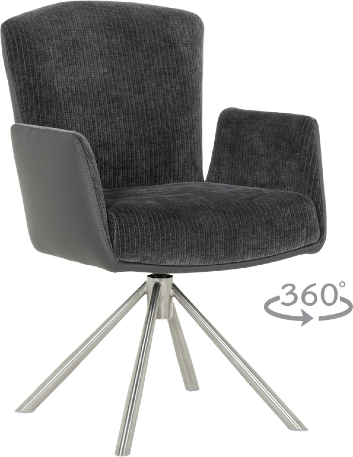 Трапезен стол SINDI - графитна ниска цена с бърза доставка - BestPC.BG