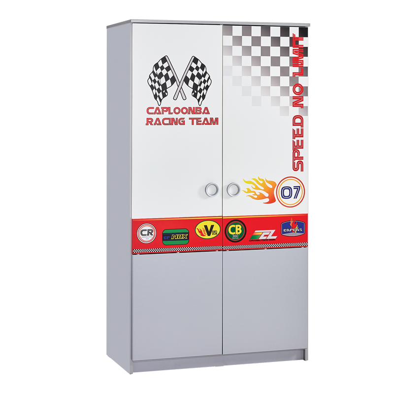 Двукрилен детски гардероб TURBO CAP 2на ниска цена с бърза доставка - BestPC.BG