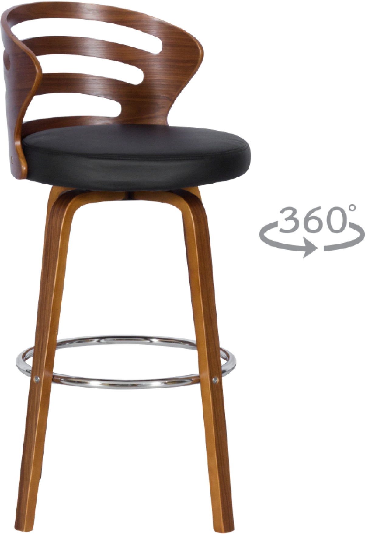 Бар стол Carmen 4041 - орех - черенна ниска цена с бърза доставка - BestPC.BG