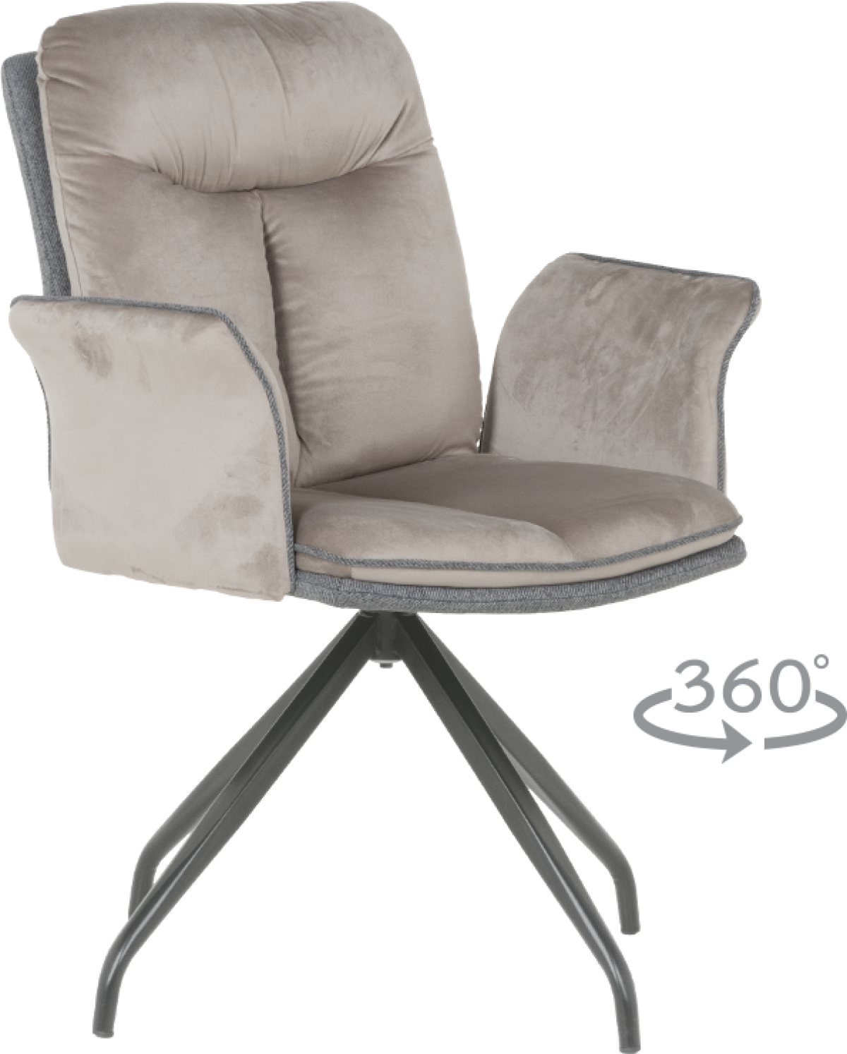 Трапезен стол MARLOW 2 - мишо сив BF 2на ниска цена с бърза доставка - BestPC.BG