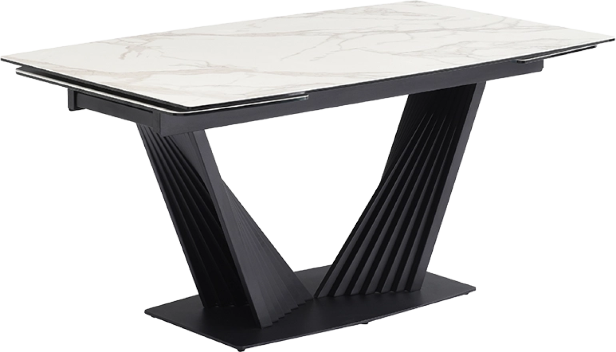 Разтегателна трапезна маса LEGNICA - бялана ниска цена с бърза доставка - BestPC.BG