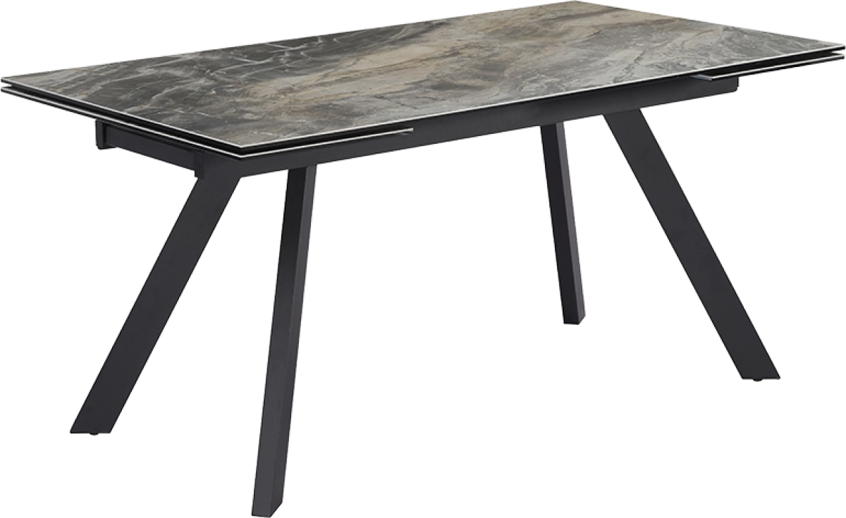 Разтегателна трапезна маса BARCIN - сив / кафявна ниска цена с бърза доставка - BestPC.BG