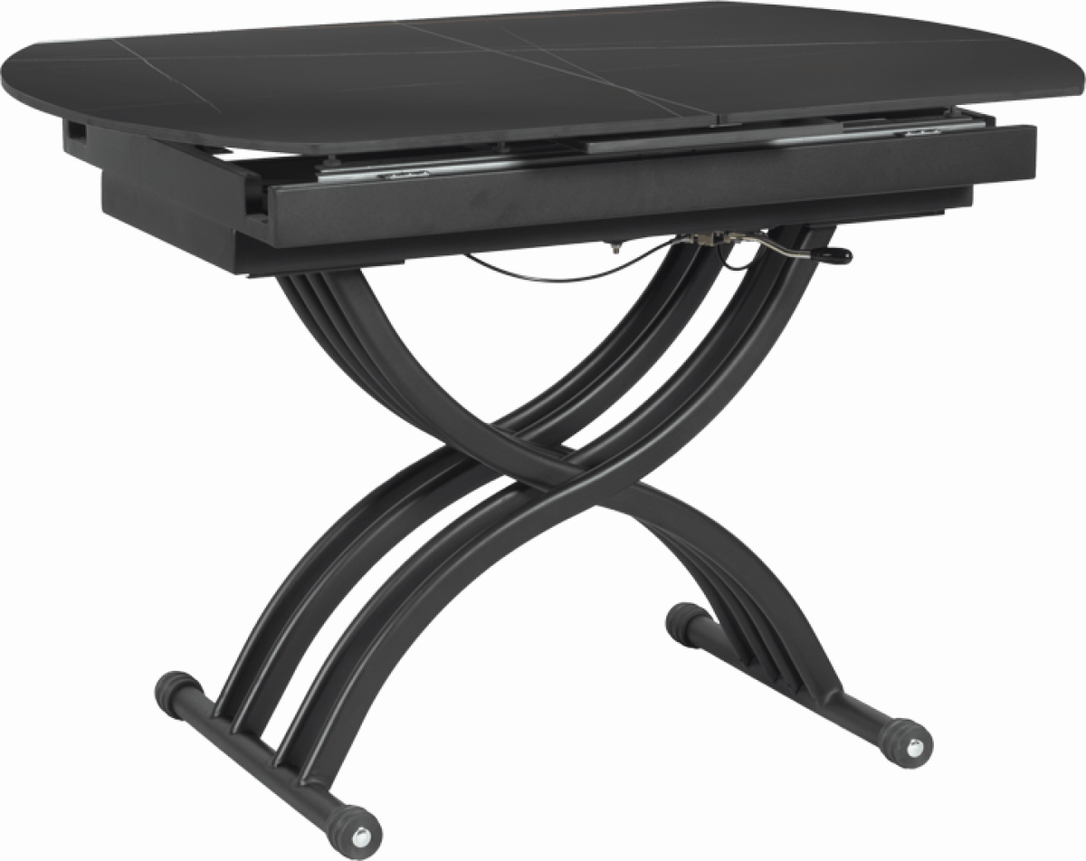 Разтегателна маса с повдигащ механизъм LESKO - чернана ниска цена с бърза доставка - BestPC.BG