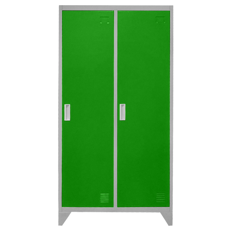 Метален шкаф Carmen CR-1602 KZ - Сив / зеленна ниска цена с бърза доставка - BestPC.BG
