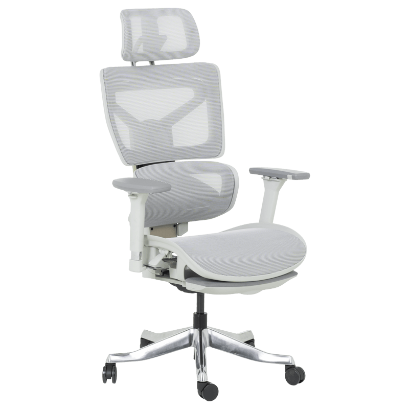 Ергономичен стол DIJON - сивна ниска цена с бърза доставка - BestPC.BG