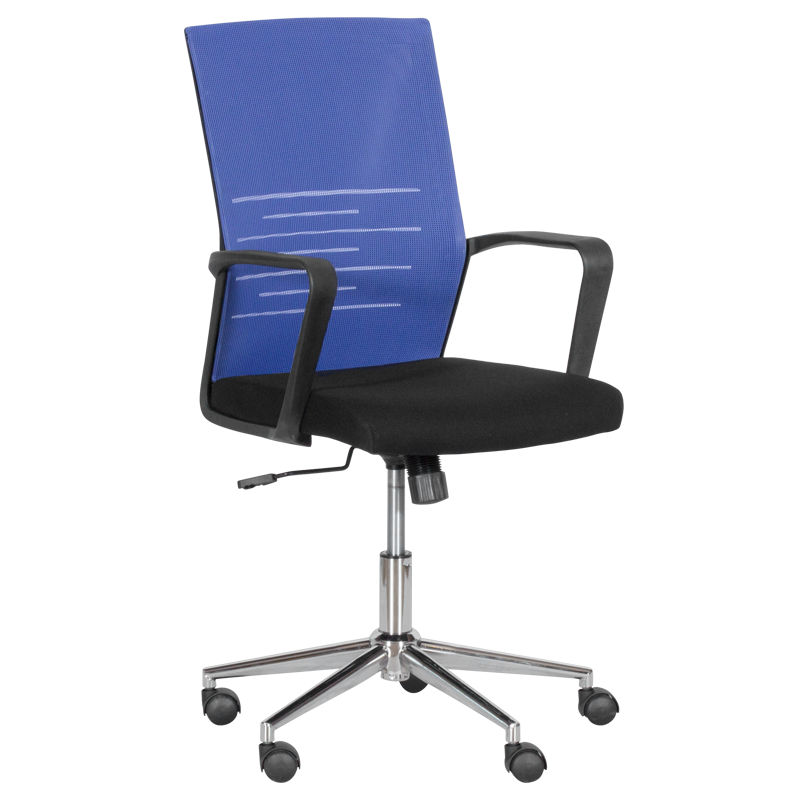 Работен офис стол Carmen 7041-1- черен - синна ниска цена с бърза доставка - BestPC.BG