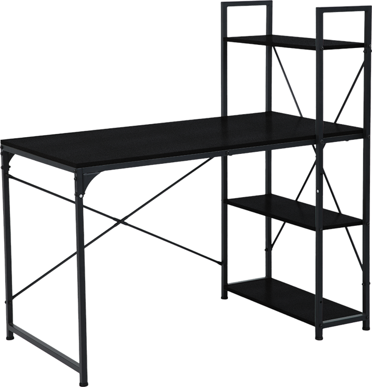 Бюро с етажерка TUZLA - черенна ниска цена с бърза доставка - BestPC.BG