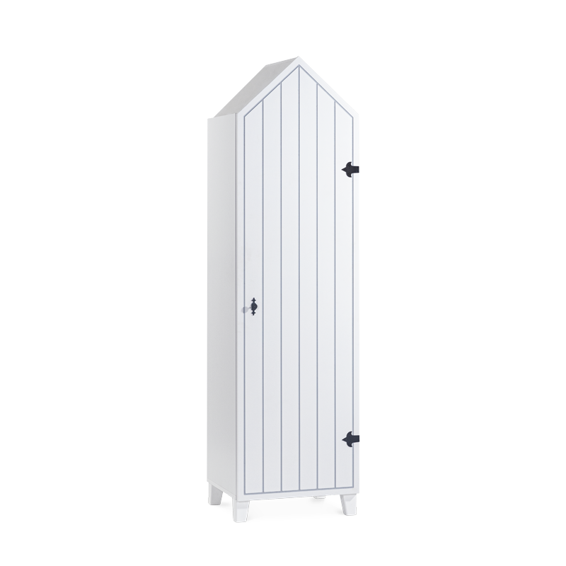 Еднокрилен гардероб десен MIAMI - бялна ниска цена с бърза доставка - BestPC.BG