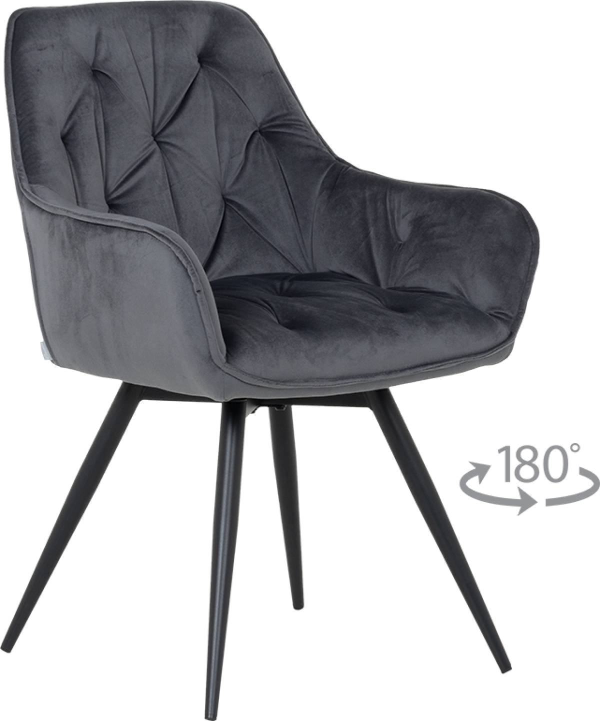 Трапезен стол LATINA PREMIUM - тъмносивна ниска цена с бърза доставка - BestPC.BG