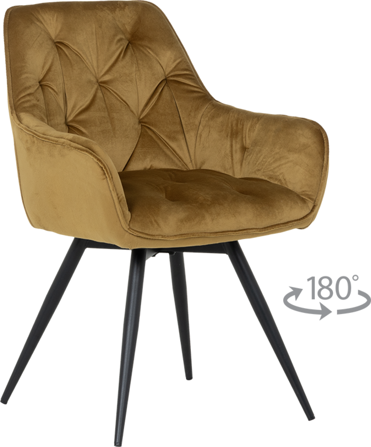 Трапезен стол LATINA PREMIUM - жълтна ниска цена с бърза доставка - BestPC.BG