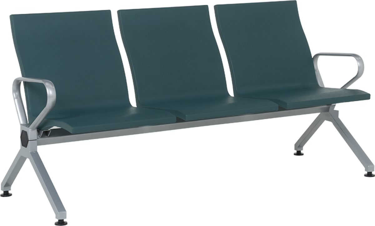 Офис стол Посетителска пейка с 3 места Carmen CR-1040-3 - зеленана ниска цена с бърза доставка - BestPC.BG