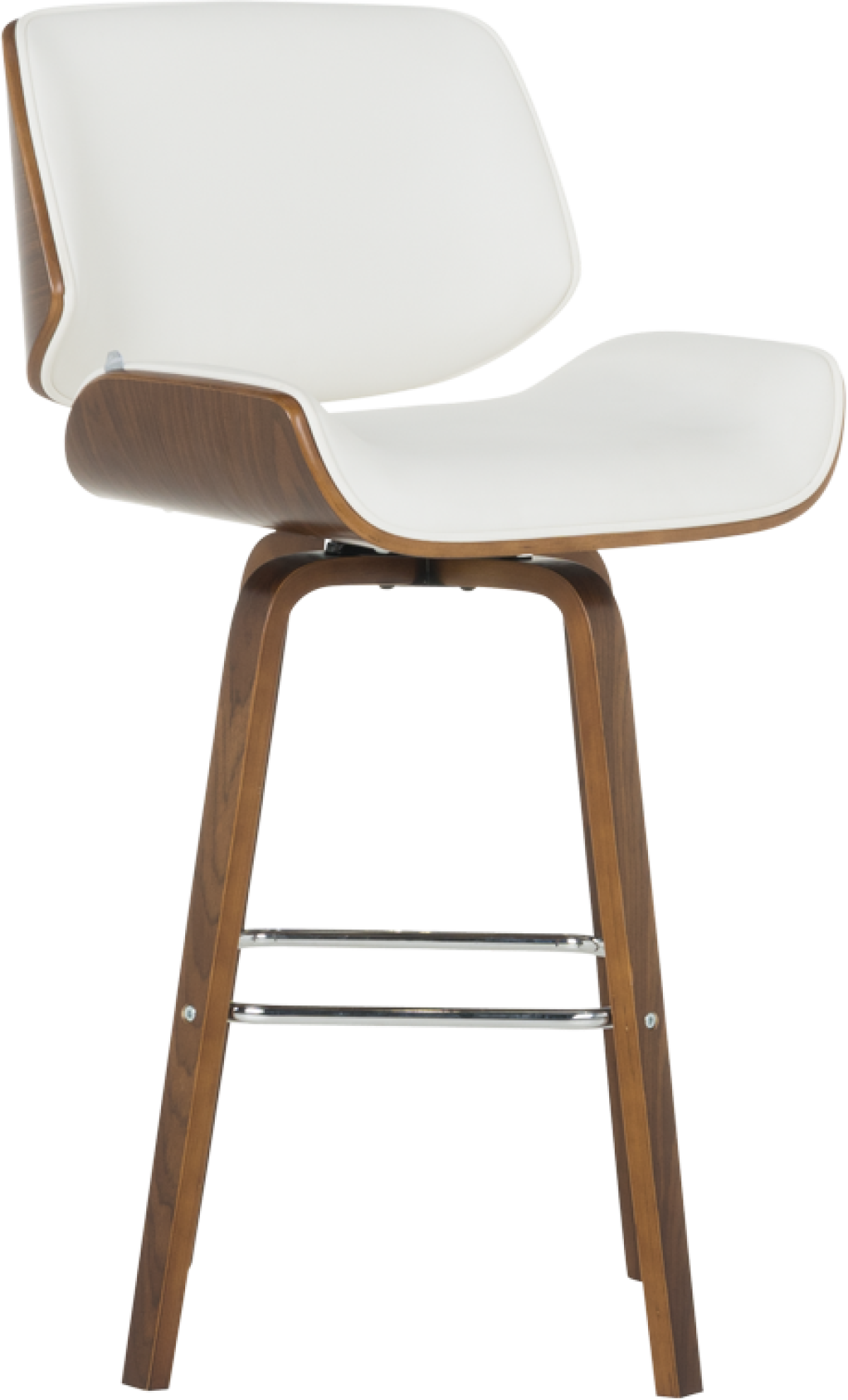 Бар стол Carmen 4027-2 - орех / бялна ниска цена с бърза доставка - BestPC.BG