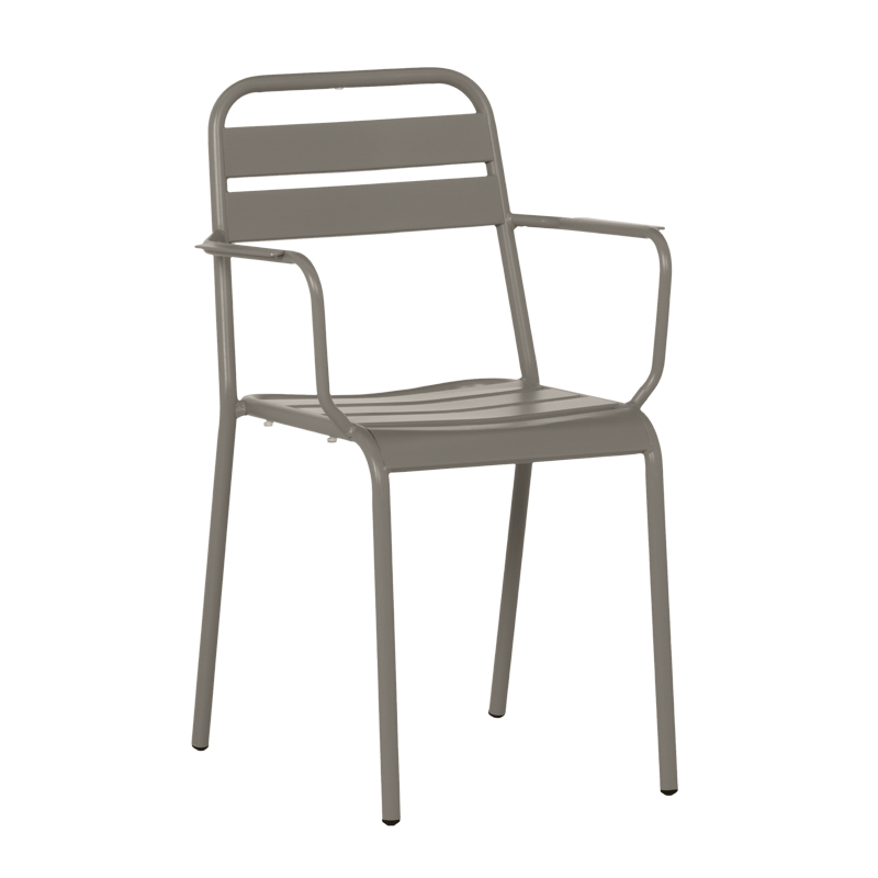 Метален градински стол ZAMFARA - капучинона ниска цена с бърза доставка - BestPC.BG