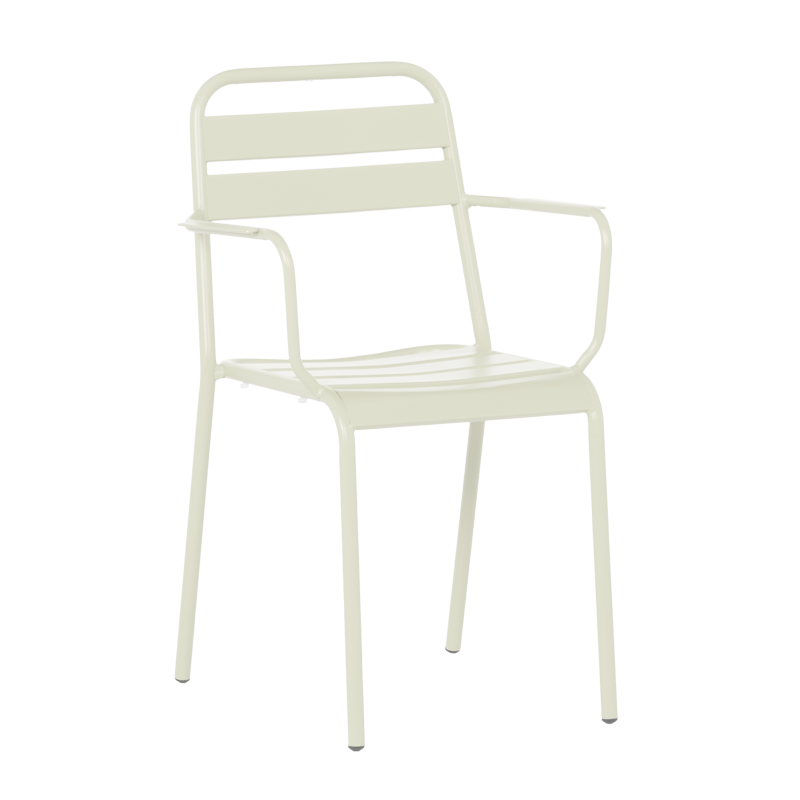 Метален градински стол ZAMFARA - светлосивна ниска цена с бърза доставка - BestPC.BG