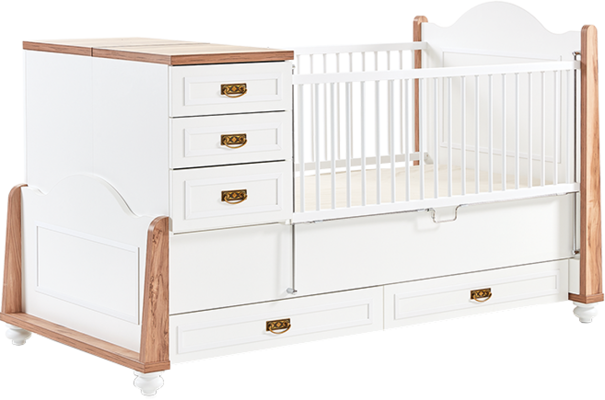 Бебешка кошара и детско легло 2в1 TIFFANY 80 x 180на ниска цена с бърза доставка - BestPC.BG