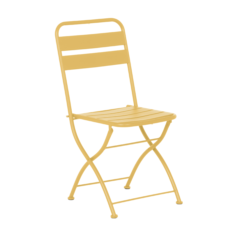 Сгъваем кетъринг стол YOM - жълтна ниска цена с бърза доставка - BestPC.BG