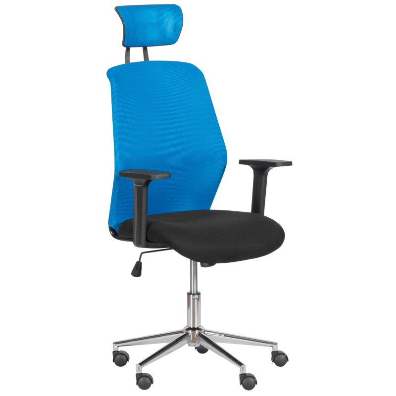 Президентски офис стол Carmen 7535-1 - синьо - черенна ниска цена с бърза доставка - BestPC.BG