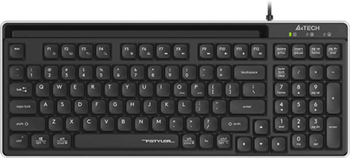 Клавиатура A4 FX70 FSTY LOW PROFILE USB, Чернана ниска цена с бърза доставка - BestPC.BG