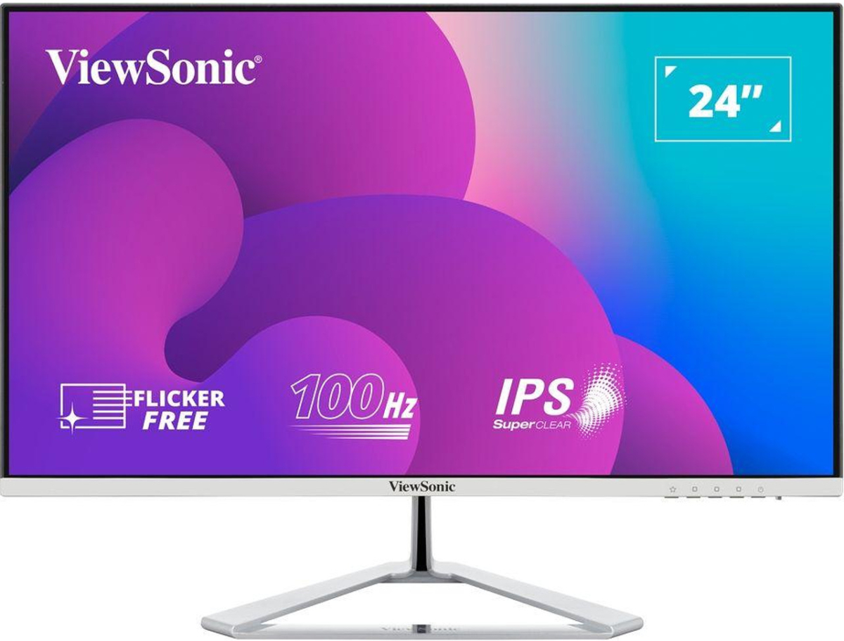 Монитор ViewSonic VX2476-SMH 23.8'' FHD IPS, сребристна ниска цена с бърза доставка - BestPC.BG