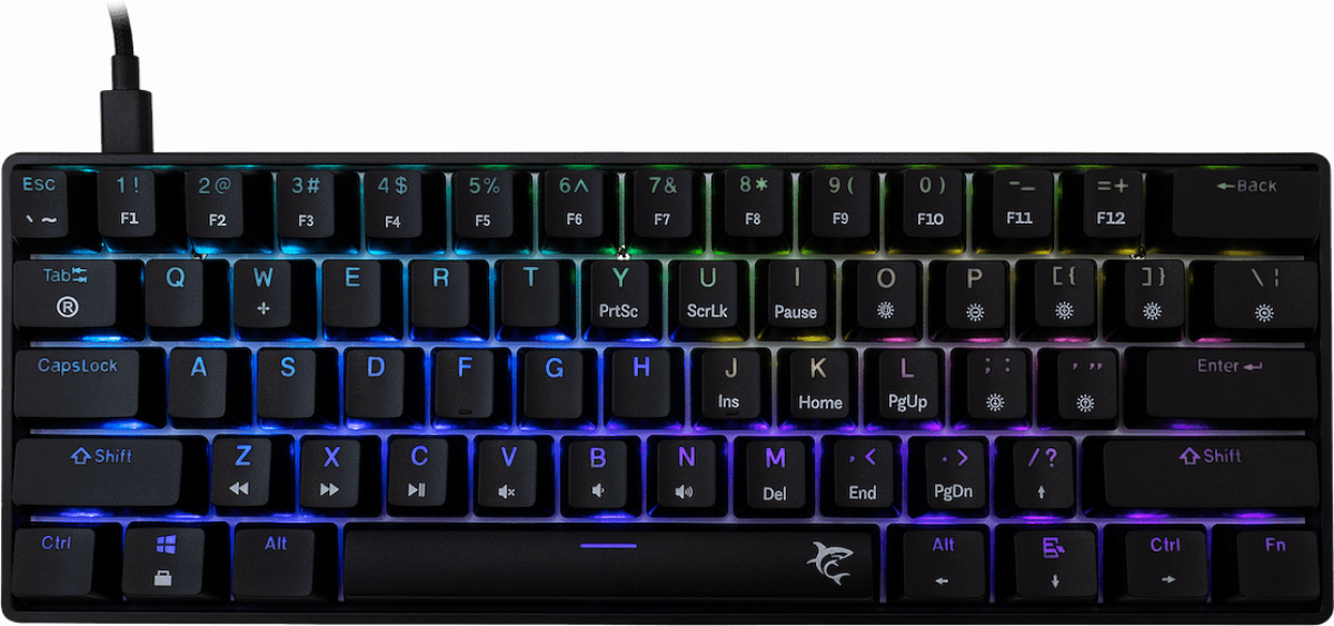 Гейминг клавиатура White Shark MECHANICAL GK-004211 SHINOBI-2 Blue Switch, Чернана ниска цена с бърза доставка - BestPC.BG