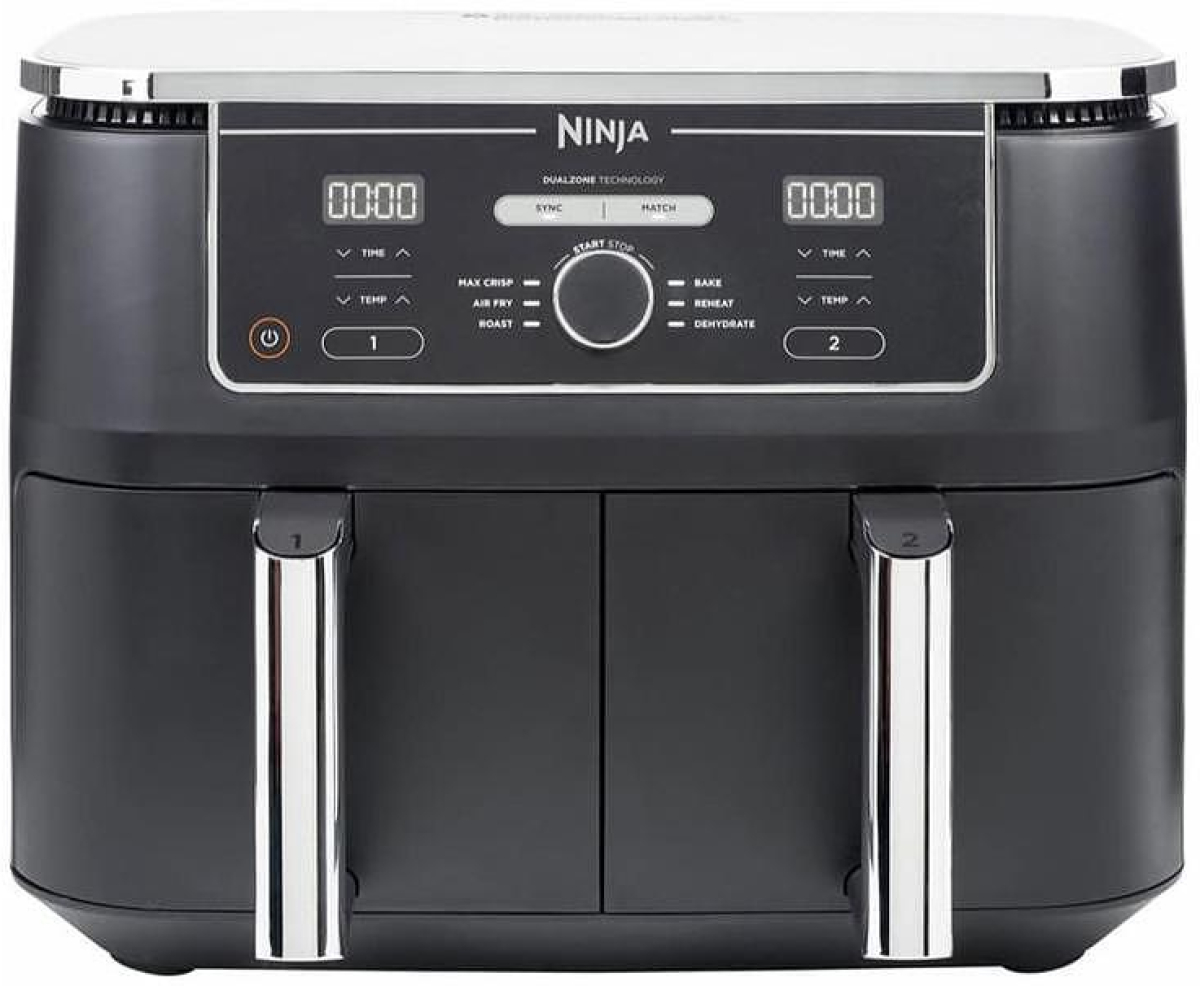 Фритюрник с горещ въздух NINJA AF400, Двузонов, Черенна ниска цена с бърза доставка - BestPC.BG