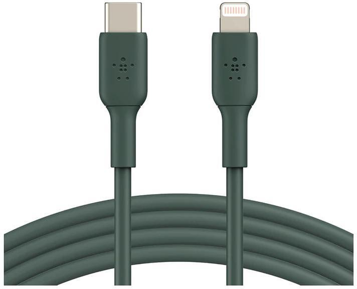 Кабел Belkin BOOST CHARGE Lightning към USB-C 1M, маслено зеленна ниска цена с бърза доставка - BestPC.BG