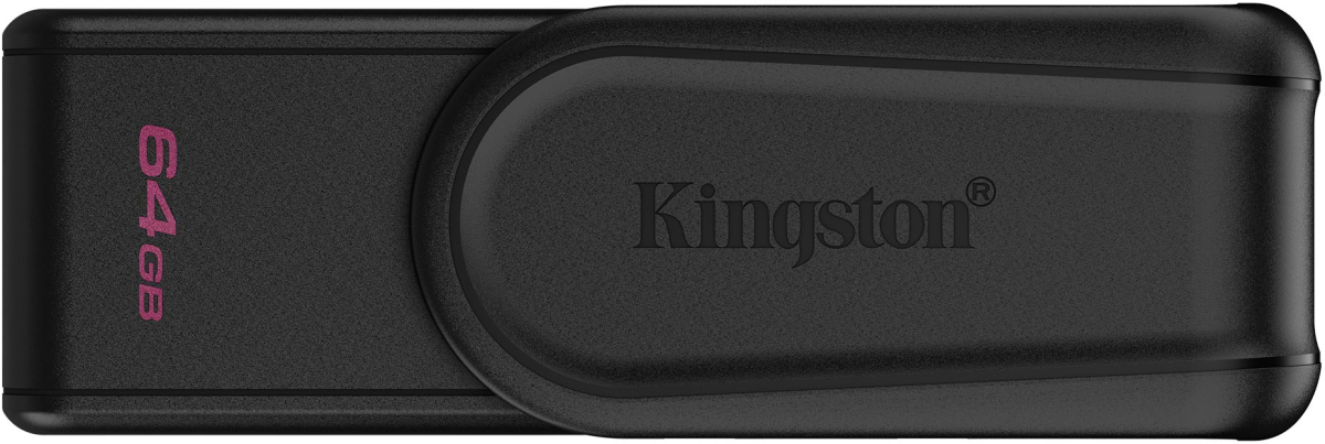 Kingston 64GB Portable USB 3.2 Gen 1 DataTraveler Exodia S (Black-Black)на ниска цена с бърза доставка - BestPC.BG
